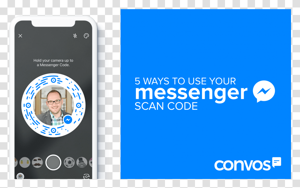 Facebook Messenger Scan Code, Mobile Phone, Electronics, Cell Phone, Person Transparent Png