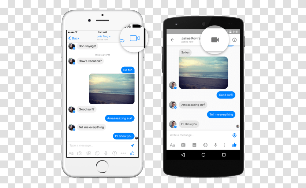 Facebook Messenger Scores Video Calling Feature Know If Someone Is On Video Call, Mobile Phone, Electronics, Cell Phone, Text Transparent Png