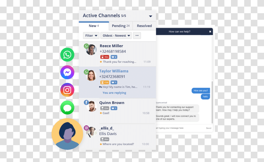 Facebook Messenger The Complete Guide For Business Technology Applications, Text, Person, Human, Electronics Transparent Png