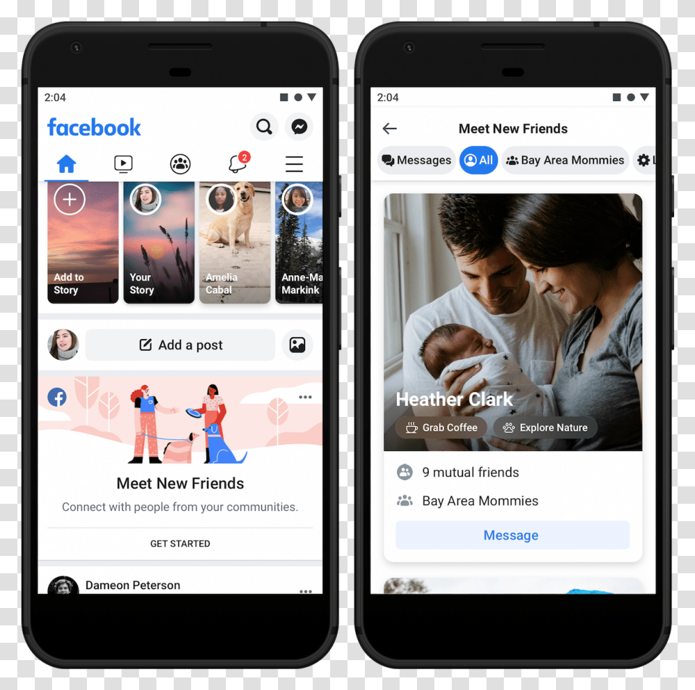 Facebook New Features 2019, Person, Human, Mobile Phone, Electronics Transparent Png