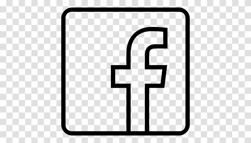 Facebook Outline Social Icon, Gray, World Of Warcraft Transparent Png