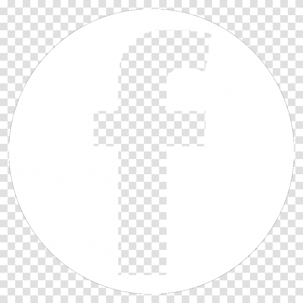 Facebook Round White Colour Circle, Number, Cross Transparent Png