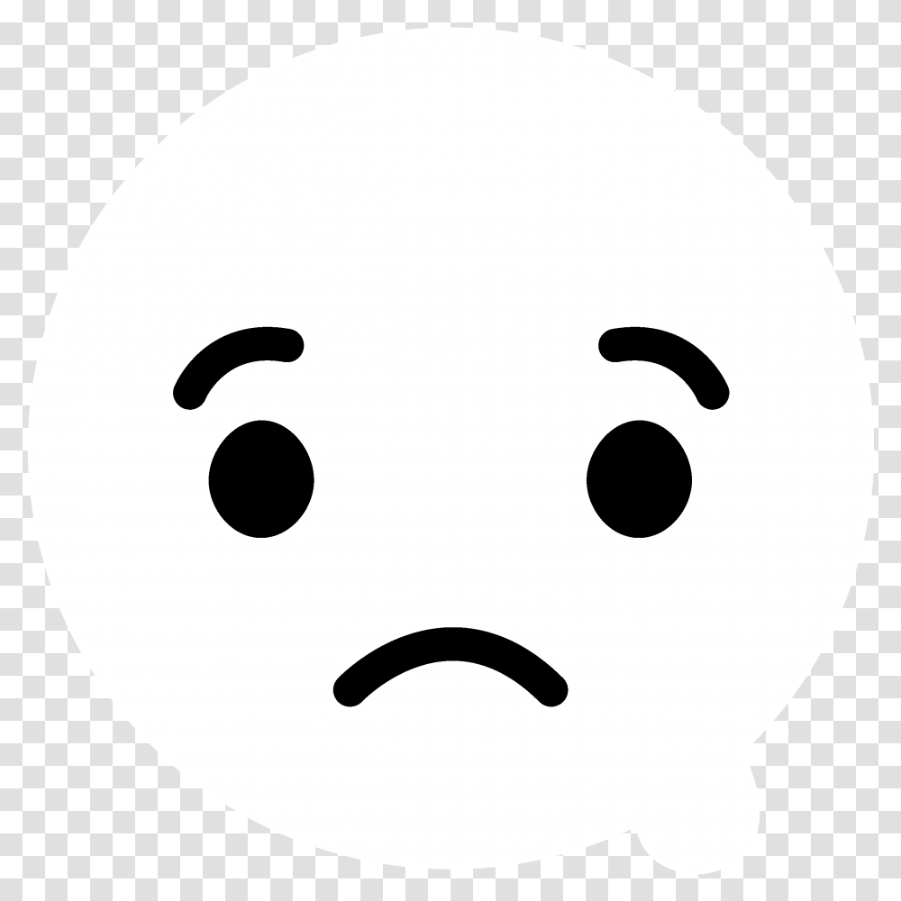 Facebook Sad Logo Svg Sad Reaction Facebook, Stencil, Tennis Ball, Sport, Sports Transparent Png