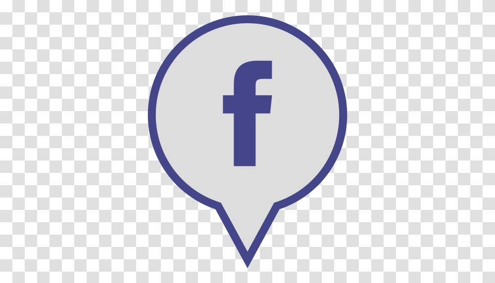 Facebook Social Media Pin Logo Free Icon Of Social Media, Vehicle, Transportation, Aircraft, Hot Air Balloon Transparent Png