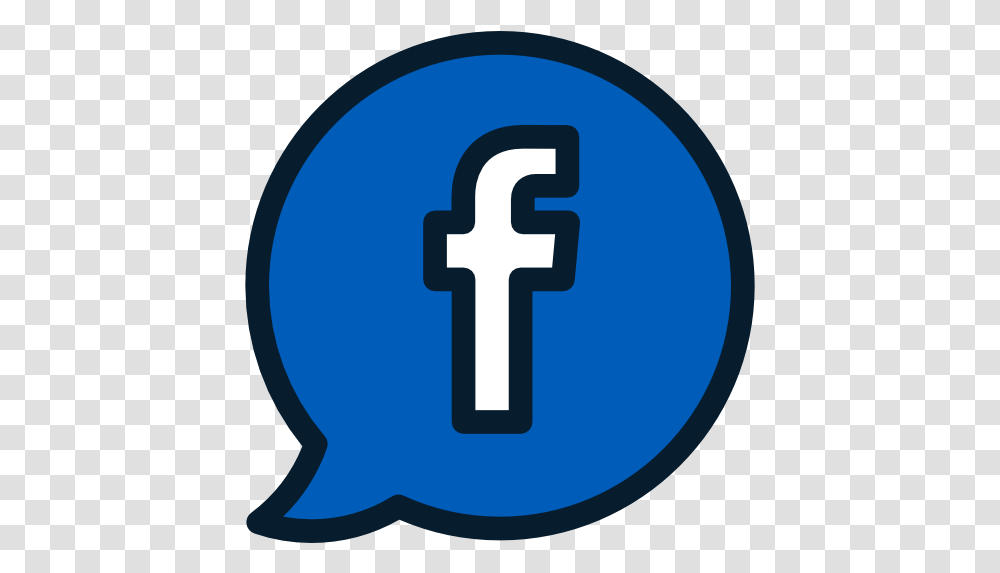 Facebook Social Network Brands And Logotypes Speech Facebook Bubble Icon, Text, Security, Hand, Symbol Transparent Png