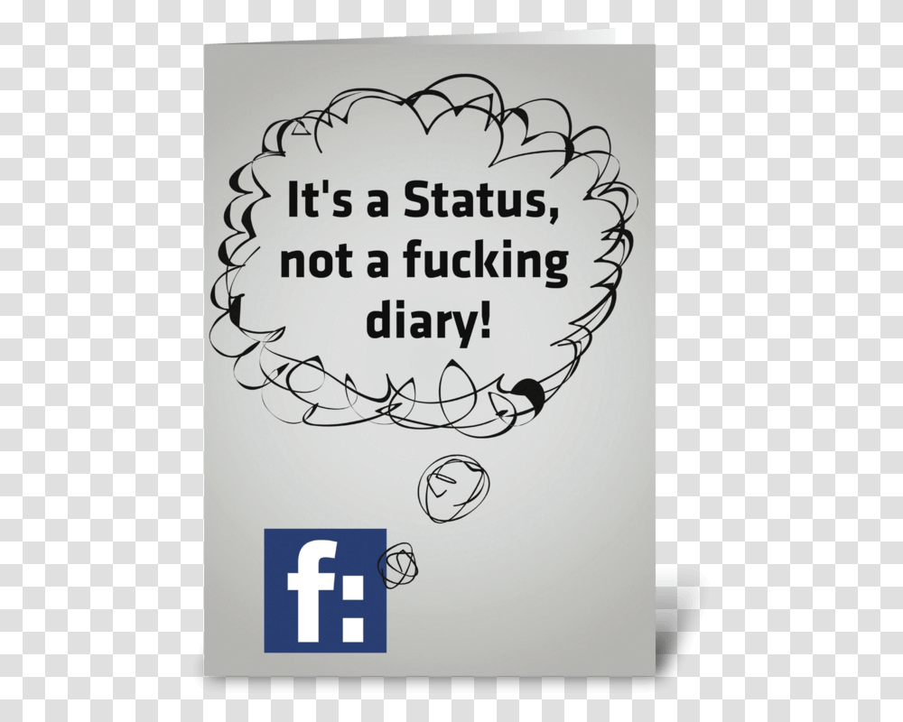 Facebook Status Greeting Card Standard Life Investments, Poster, Advertisement, Handwriting Transparent Png