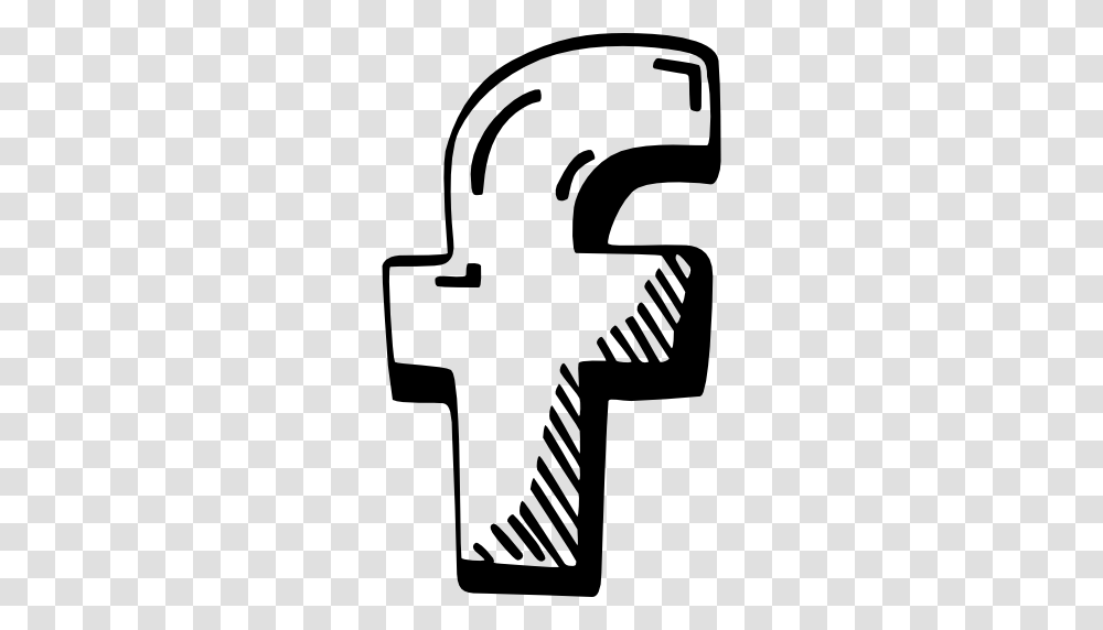 Facebook, Stencil, Cross Transparent Png