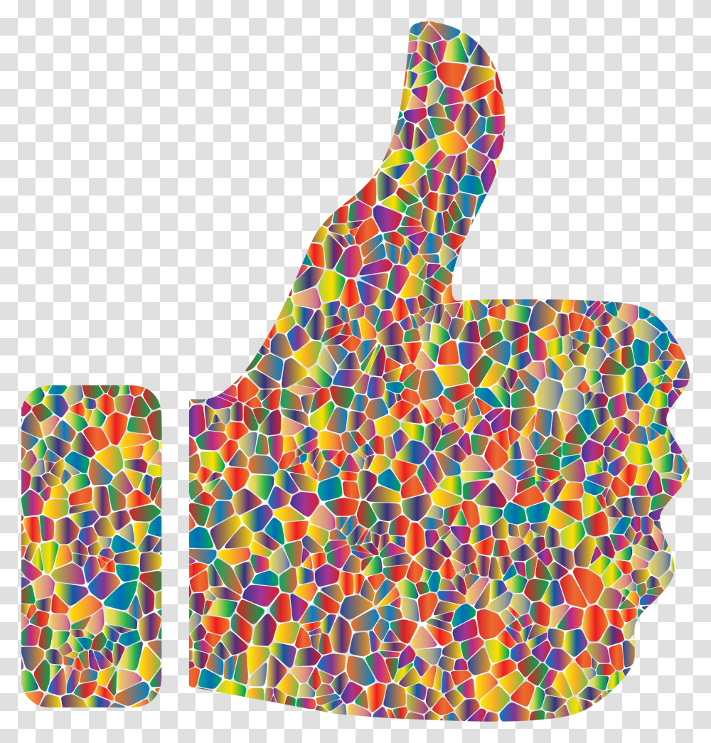 Facebook Thumbs Down Thumbs Up Clipart, Mosaic, Tile, Sea Life, Animal Transparent Png