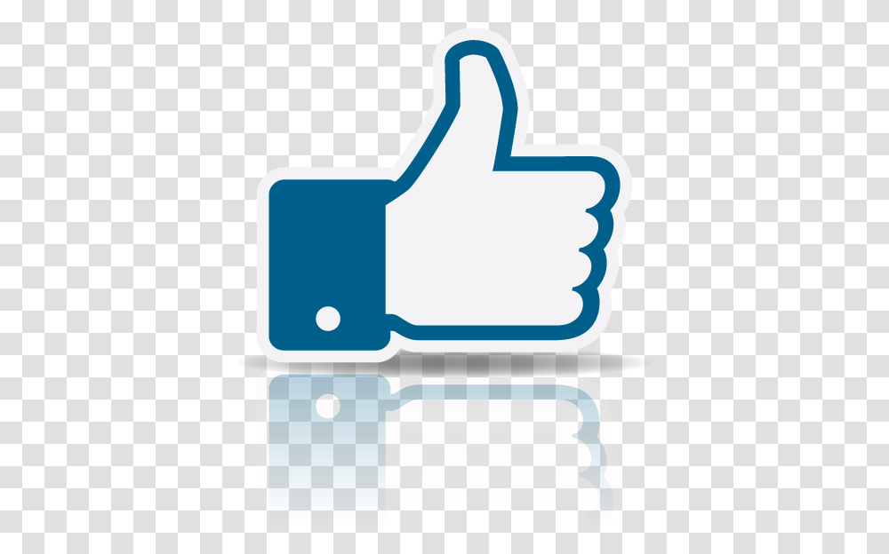 Facebook Thumbs Up Reflection Ecue Media Co Like Button Gif, Label, Text, Shovel, Tool Transparent Png