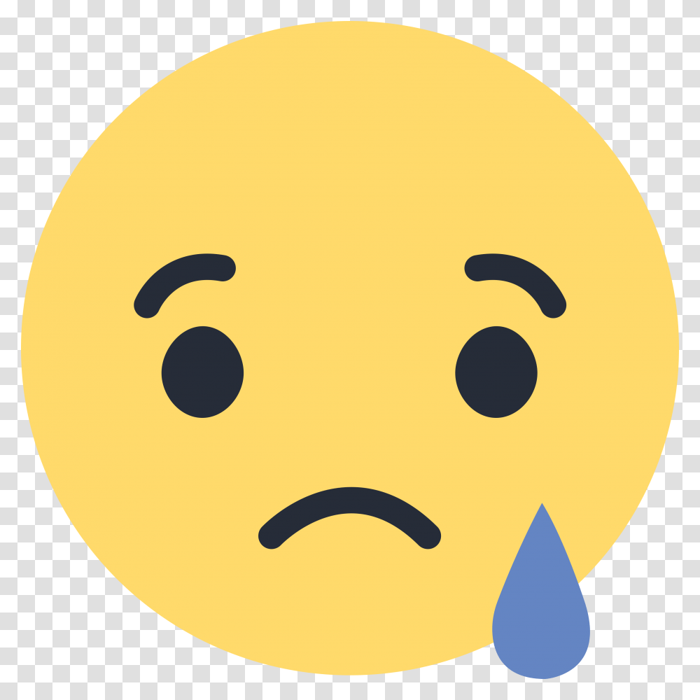 Facebook Triste Emoji Facebook Sad Reaction, Tennis Ball, Sport, Sports, Food Transparent Png