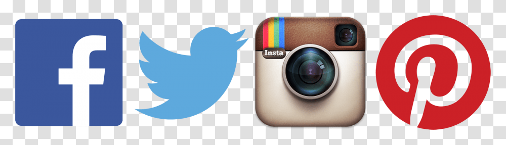 Facebook Twitter Instagram Linkedin Logos Download Social Media Icons Facebook Twitter Instagram, Camera Transparent Png