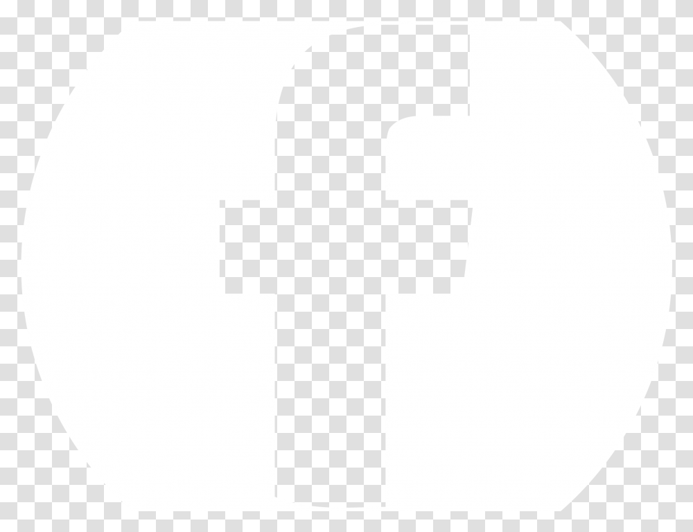 Facebook White Circle, Logo, Cross Transparent Png