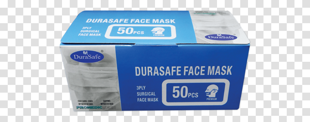 Facemask Dura Safe, Cardboard, Box, Carton Transparent Png