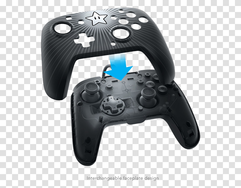 Faceoff Wired Pro Controller Star Mario Faceoff Wired Pro Controller Skin, Electronics, Helmet, Clothing, Apparel Transparent Png