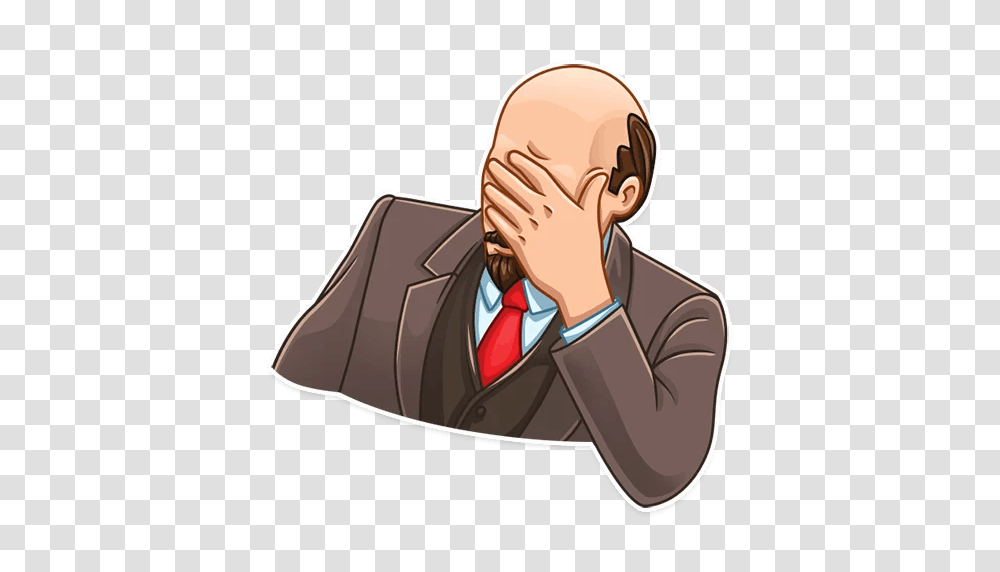 Facepalm Bam, Head, Jaw, Tie, Accessories Transparent Png