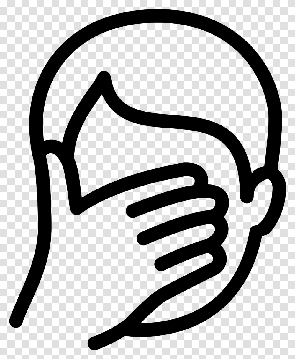 Facepalm Icon Download Transparency, Gray, World Of Warcraft Transparent Png
