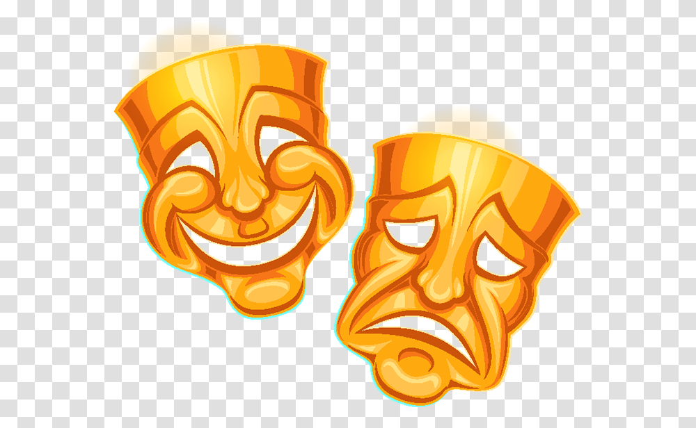 Faceyelloworangeclip, Mask, Halloween Transparent Png