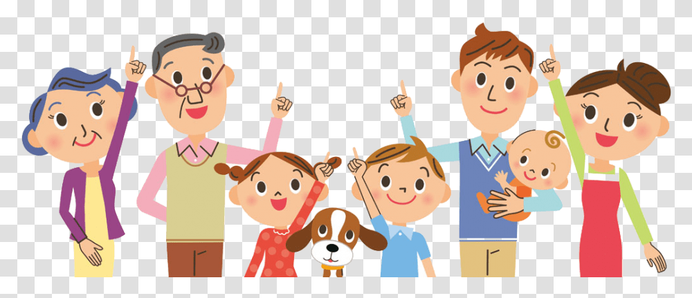 Facial Cartoon Family People Free Cartoon Happy Family, Face, Photography, Leisure Activities Transparent Png