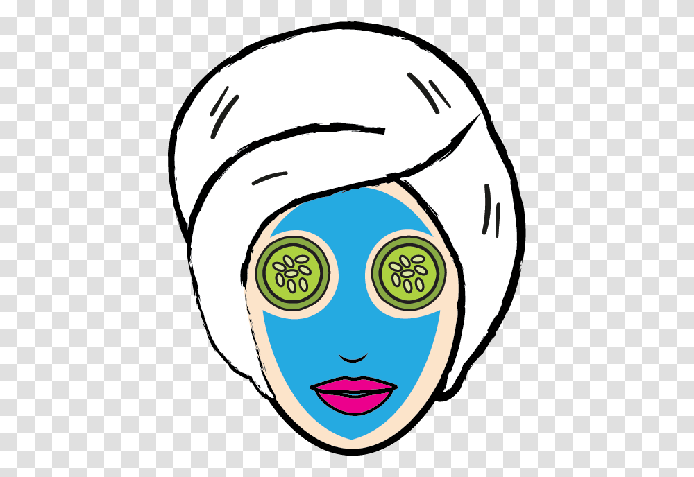 Facial Mask Icon Beauty Clipart Cosmetic Clipart Everyday, Head, Face, Plant, Jaw Transparent Png