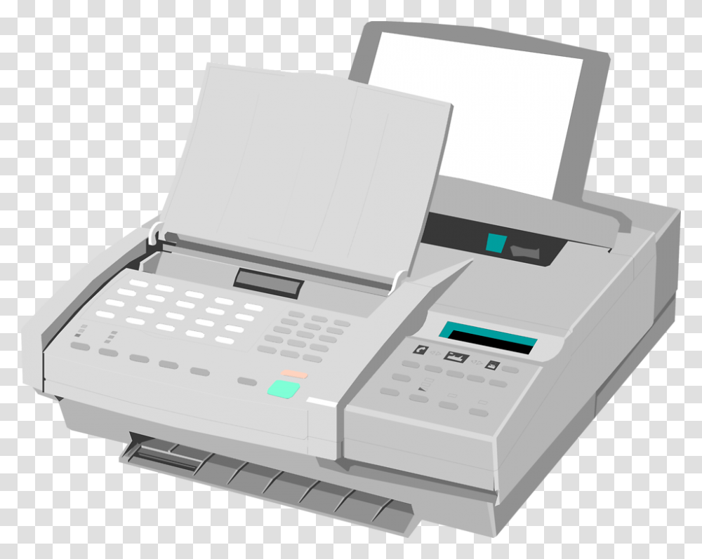 Facsimile 3 Image Fax Machine Background, Printer, Laptop, Pc, Computer Transparent Png