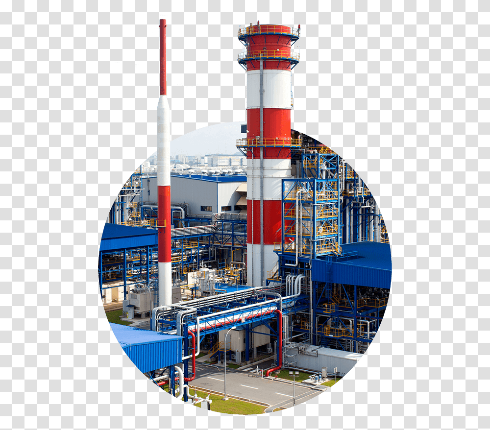 Factory, Building, Refinery, Train, Vehicle Transparent Png
