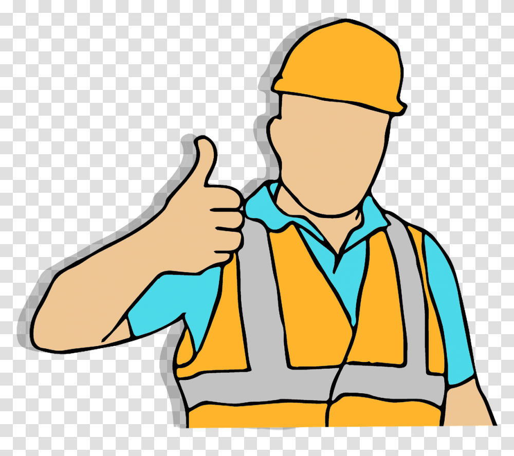 Factory Clipart Factory Worker Clipart, Person, Human, Thumbs Up, Finger Transparent Png