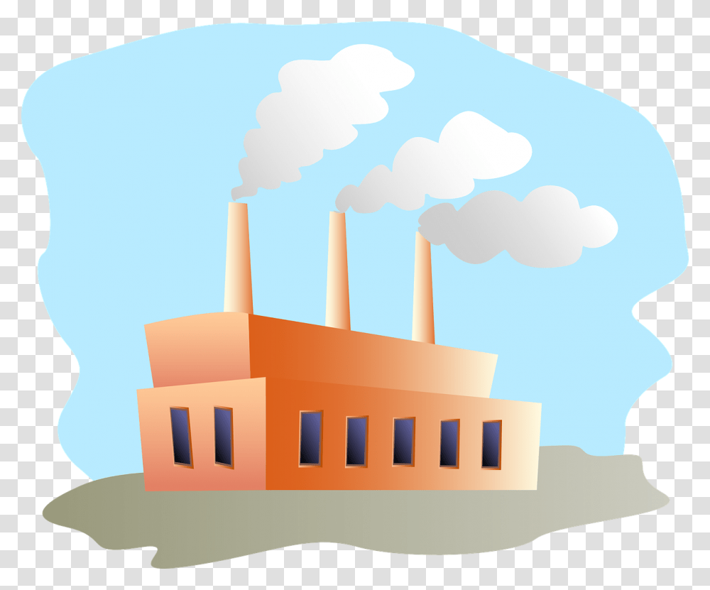 Factory Clipart, Pollution, Birthday Cake, Dessert, Food Transparent Png