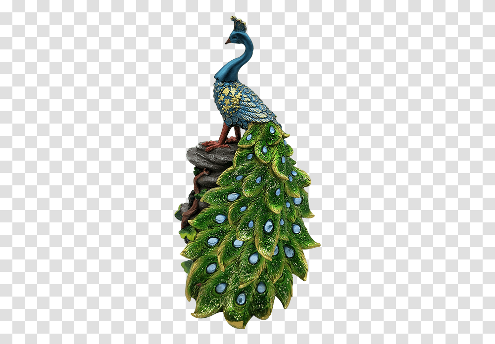 Factory Custom Hand Carved Resin Antique Peacock Peafowl, Bird, Animal, Christmas Tree, Ornament Transparent Png