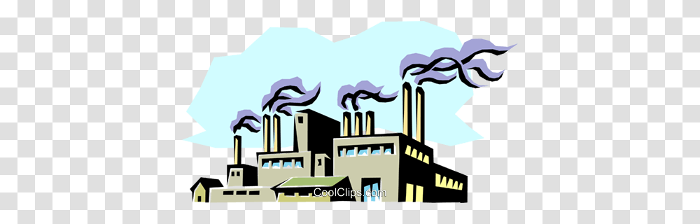 Factory Royalty Free Vector Clip Art Illustration, Building, Power Plant, Refinery, Outdoors Transparent Png