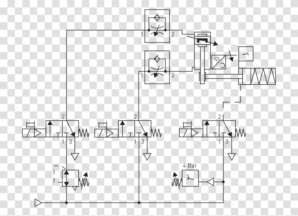 Fail Safe Pneumatic Circuit, Plan, Plot, Diagram, Utility Pole Transparent Png