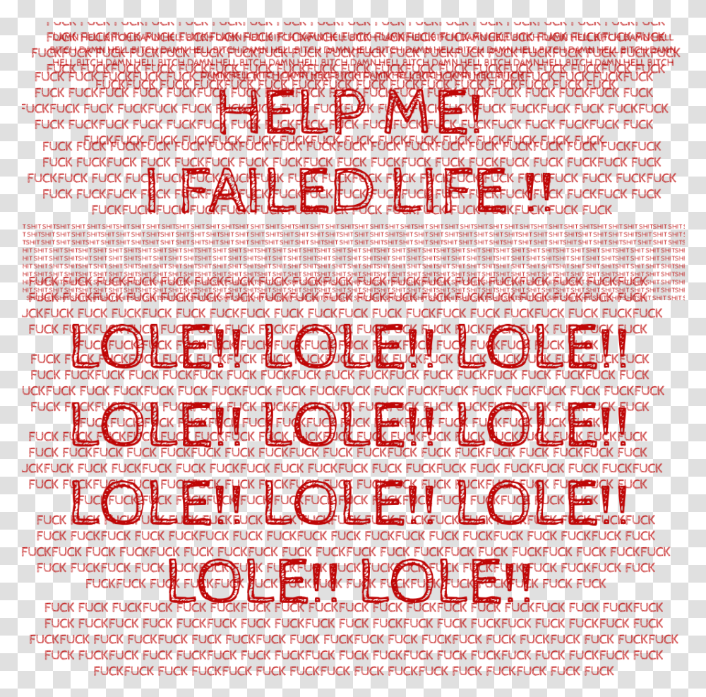 Failed Life Lole, Word, Flyer, Poster Transparent Png