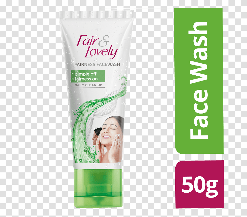 Fair And Lovely Pimple Face Wash Download Fair And Lovely Pimple Off Face Wash, Bottle, Person, Human, Label Transparent Png