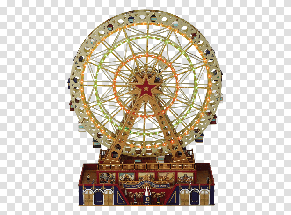 Fair Grand Ferris Wheel Music Box Mr Christmas Ferris Wheel, Dome, Architecture, Building, Amusement Park Transparent Png