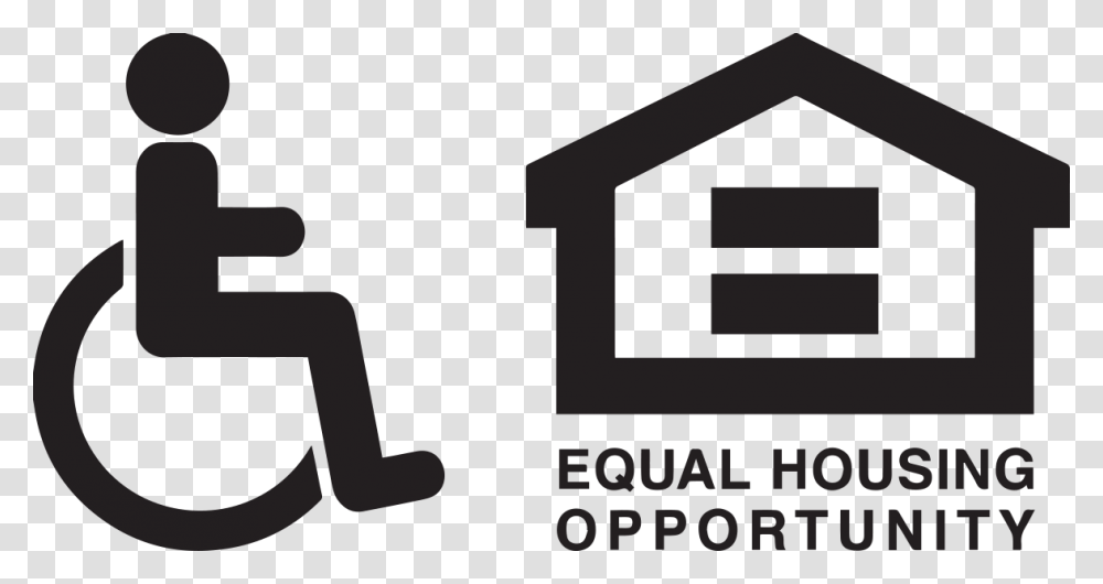 Fair Housing And Handicap Logo Fair Housing And Ada Logo, Kneeling, Word Transparent Png