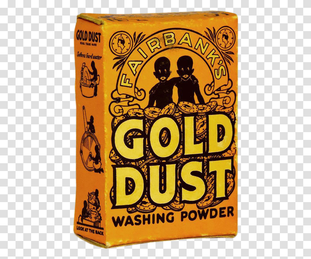 Fairbanks Gold Dust Washing Powder Sample Box Gold Dust Washing Powder, Advertisement, Poster, Text, Label Transparent Png