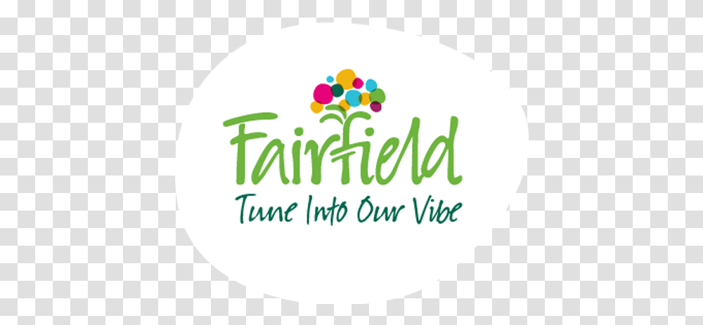 Fairfield Convention Visitors Bureau Dot, Label, Text, Sticker, Ball Transparent Png