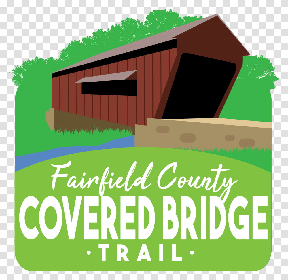 Fairfield Covered Bridge Trail House, Housing, Building, Flyer, Poster Transparent Png