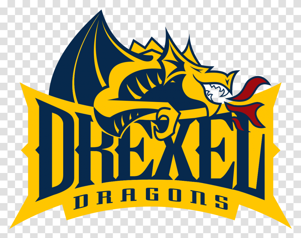 Fairfield University Drexel Dragons Logo, Text, Symbol, Trademark, Poster Transparent Png