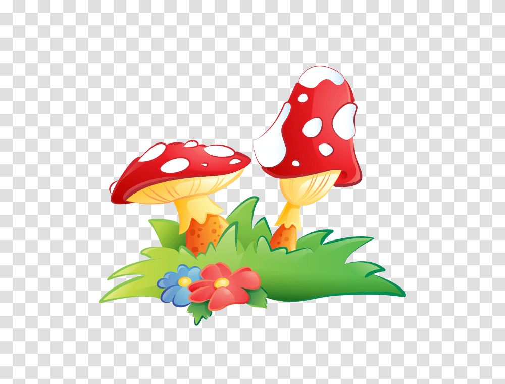 Fairies And Elves Wall Decors For Children Bedroom Mushrooms Sticker, Plant, Agaric, Fungus, Amanita Transparent Png