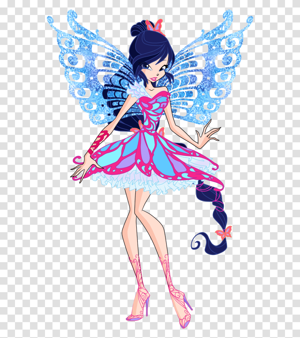 Fairies Clipart Love Winx Club Musa Butterflix Winx Musa Transformation Butterflix, Person, Costume, Manga, Comics Transparent Png