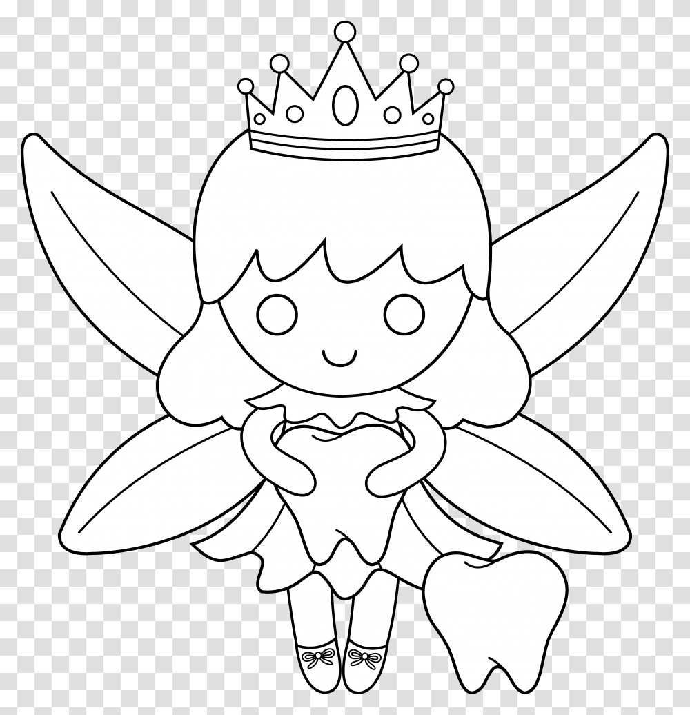 Fairies Clipart Printable Tooth Fairy Colouring Pages, Accessories, Accessory Transparent Png