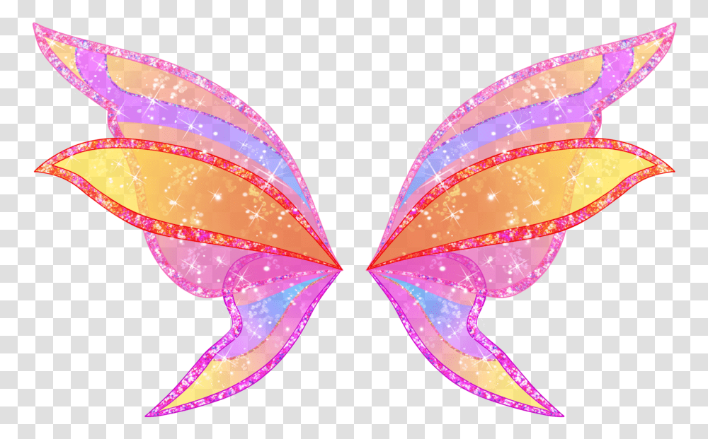 Fairies Clipart Wing Stella Winx Club Harmonix Alas, Ornament, Pattern, Leaf, Plant Transparent Png