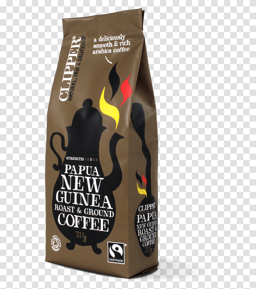 Fairtrade Roast Ground Papua New Guinea Coffee Coffee, Bottle, Beverage, Alcohol, Label Transparent Png