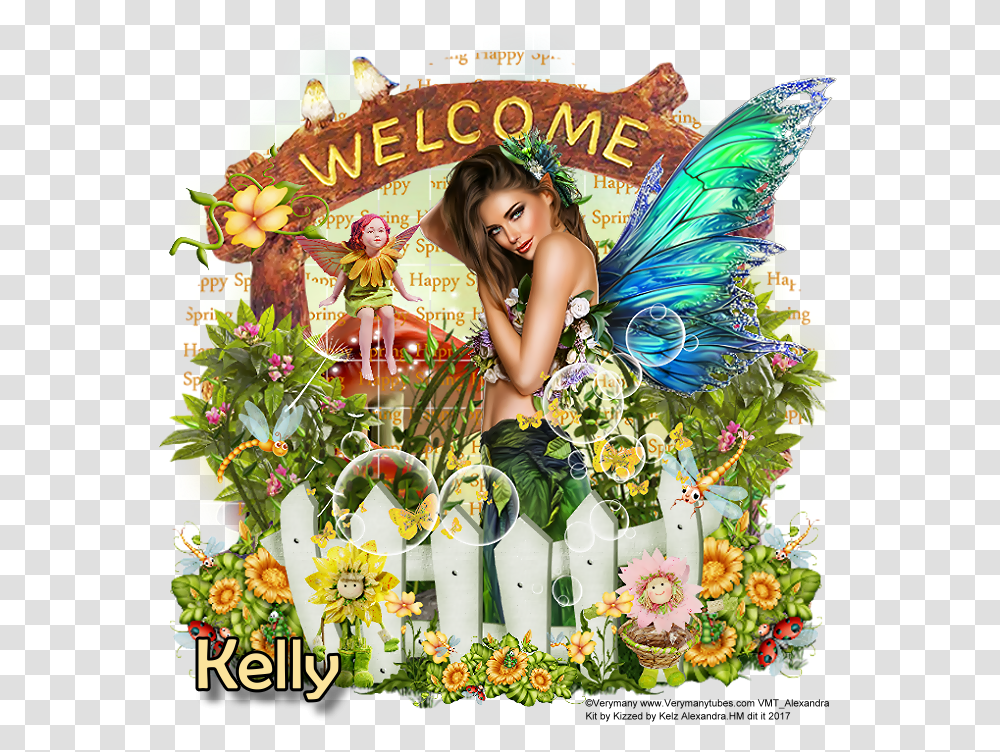 Fairy, Advertisement, Poster, Person, Collage Transparent Png