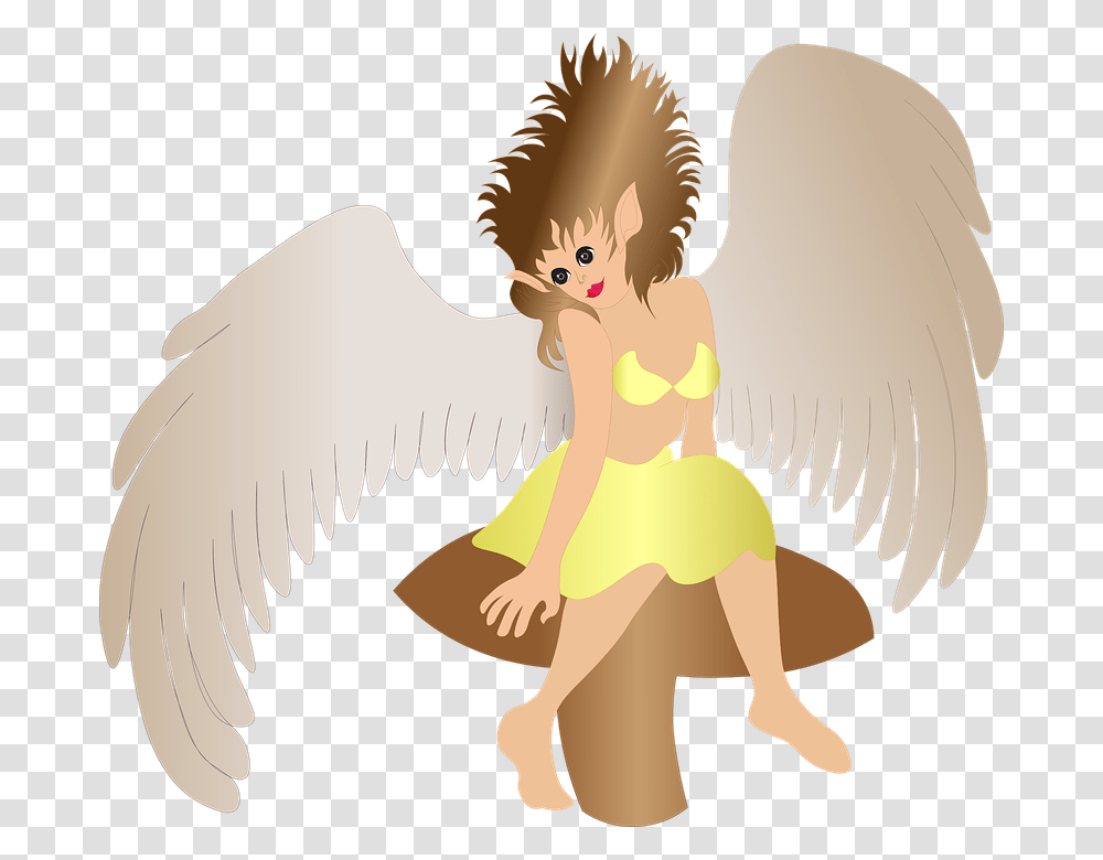 Fairy Angel Fantasy Girl Wings Elf Magic Female Cartoon, Archangel, Toy, Cupid Transparent Png