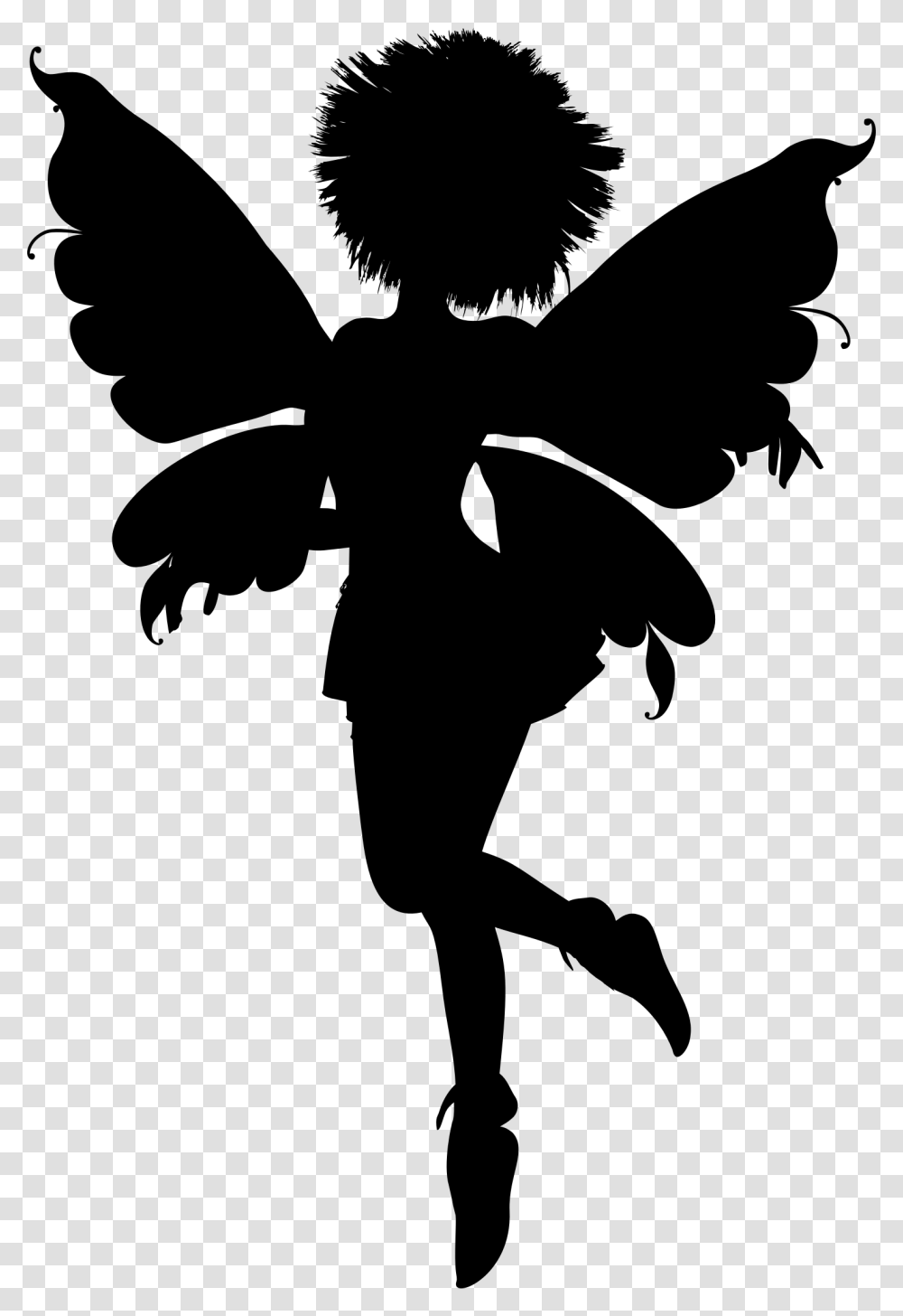 Fairy Black, Gray, World Of Warcraft Transparent Png