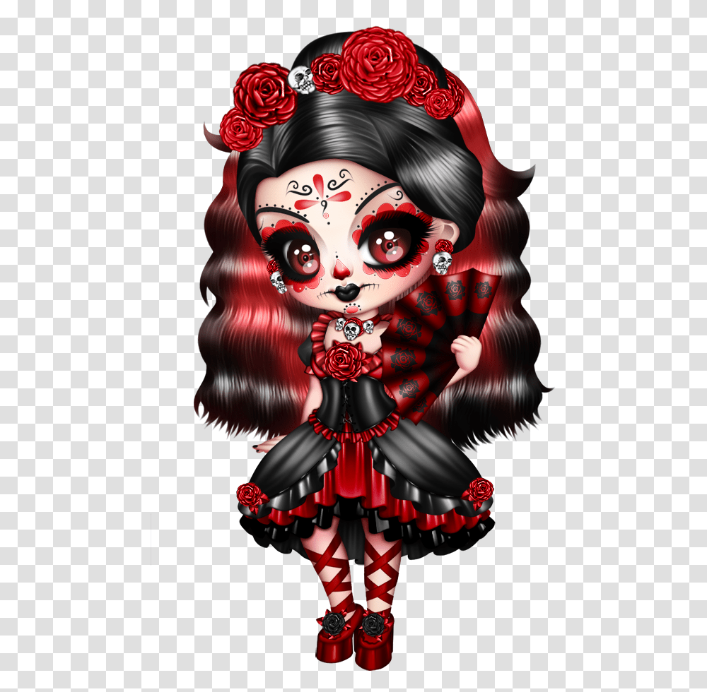 Fairy Chibi Sugar Skull, Hair, Head Transparent Png