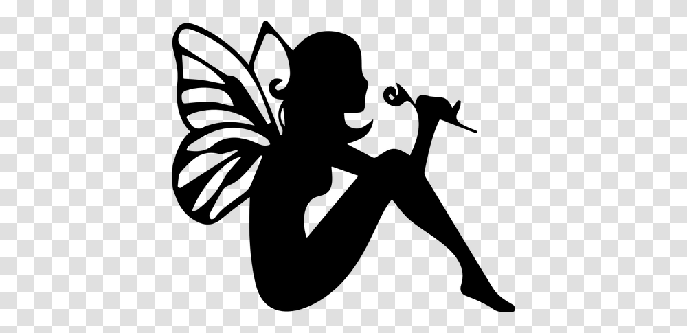 Fairy Clipart Black And White Clip Art Images, Gray, World Of Warcraft Transparent Png