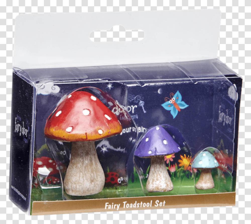 Fairy Door Toadstool Set Penny Bun, Plant, Mushroom, Fungus, Agaric Transparent Png