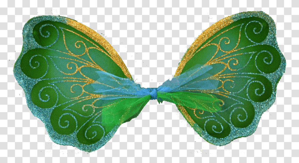 Fairy Finery Magic Fairy Half Wings Emeraldblue And Butterfly, Snake, Animal, Pattern, Ornament Transparent Png